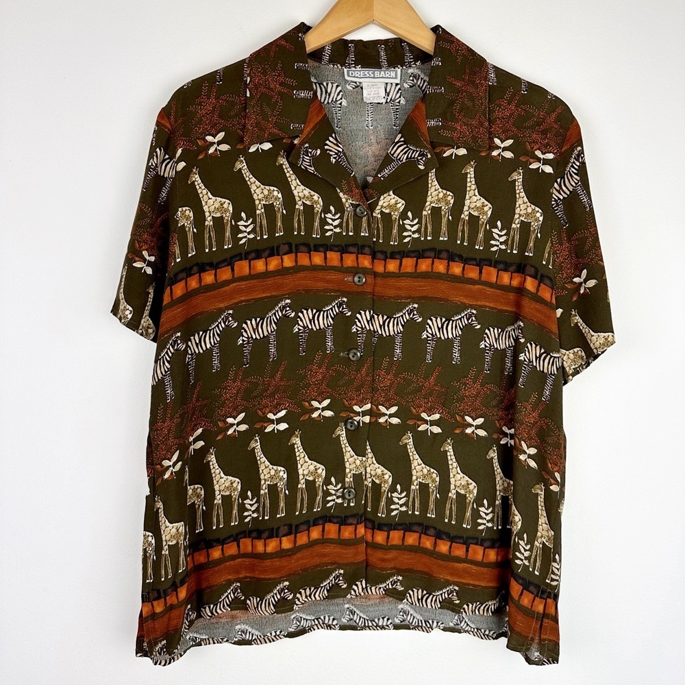 Vintage African Safari Blouse